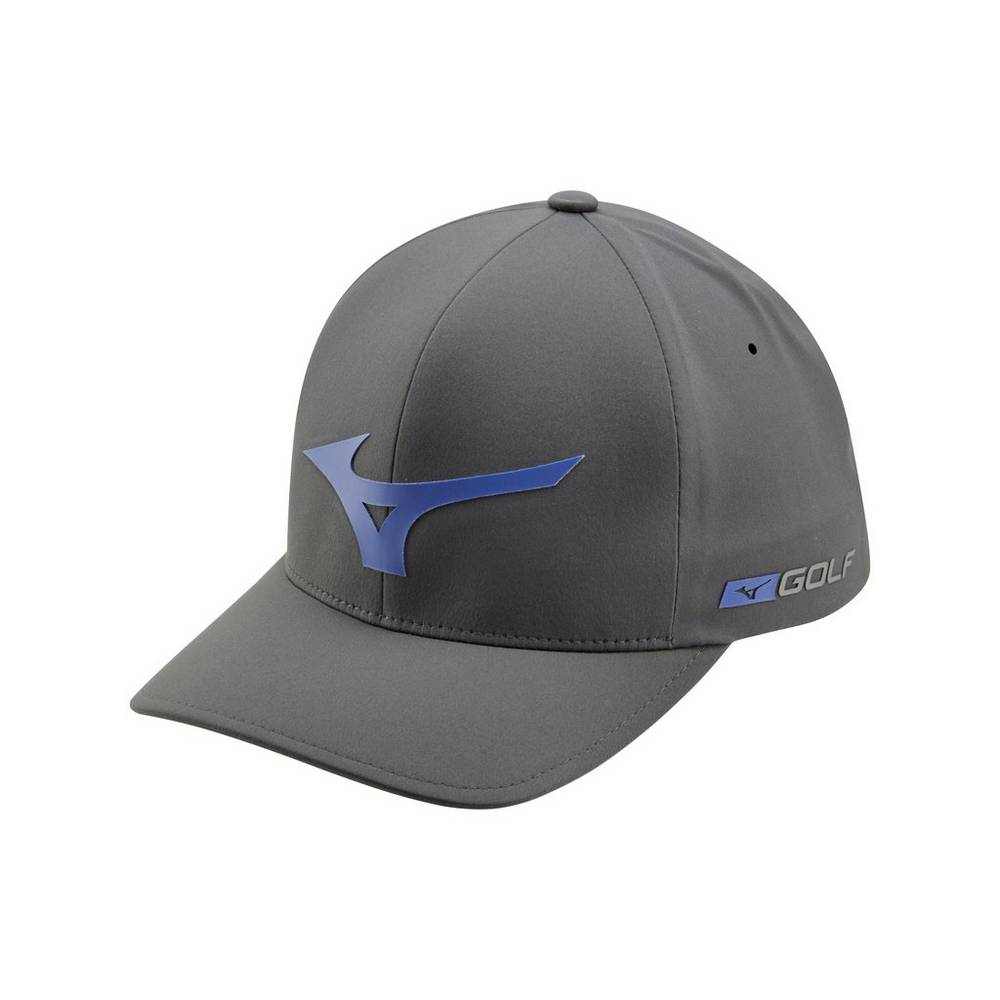 Mizuno Men's Tour Delta Golf Hat Grey/Royal (260306-NVB)